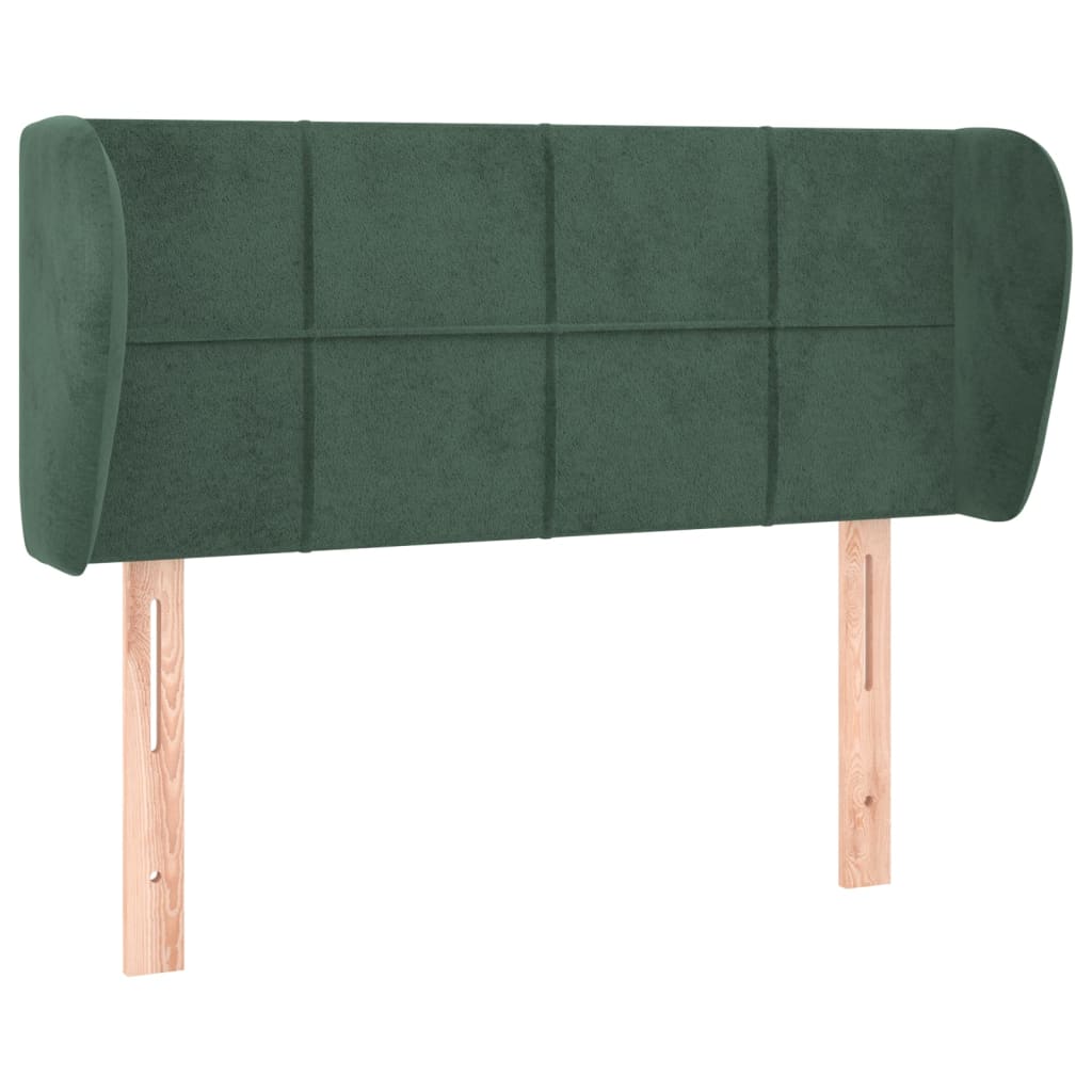 vidaXL Cabecero de terciopelo verde oscuro 83x23x78/88 cm