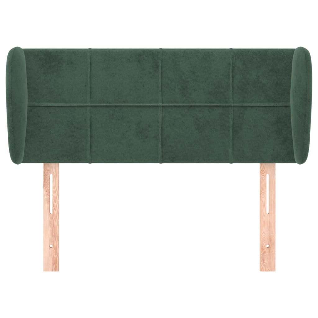 vidaXL Cabecero de terciopelo verde oscuro 83x23x78/88 cm