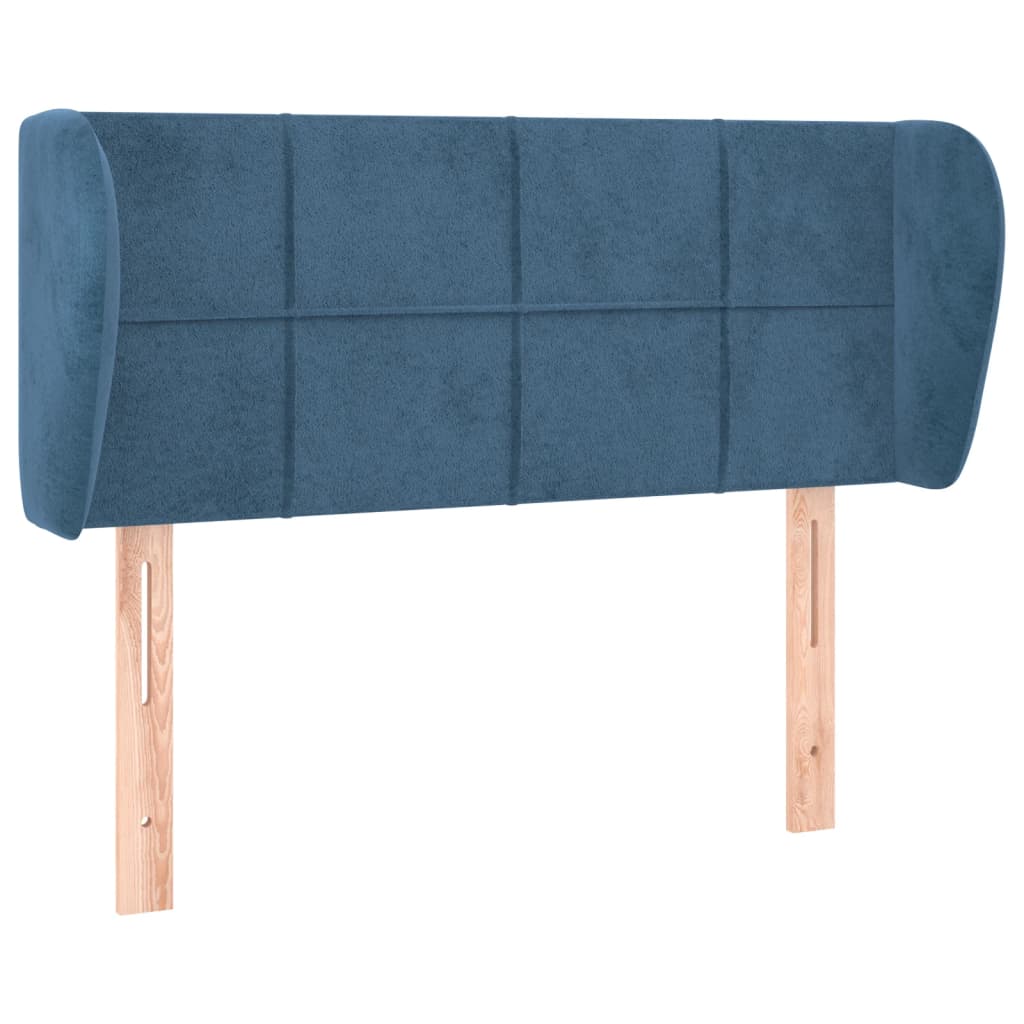 vidaXL Cabecero de terciopelo azul oscuro 83x23x78/88 cm