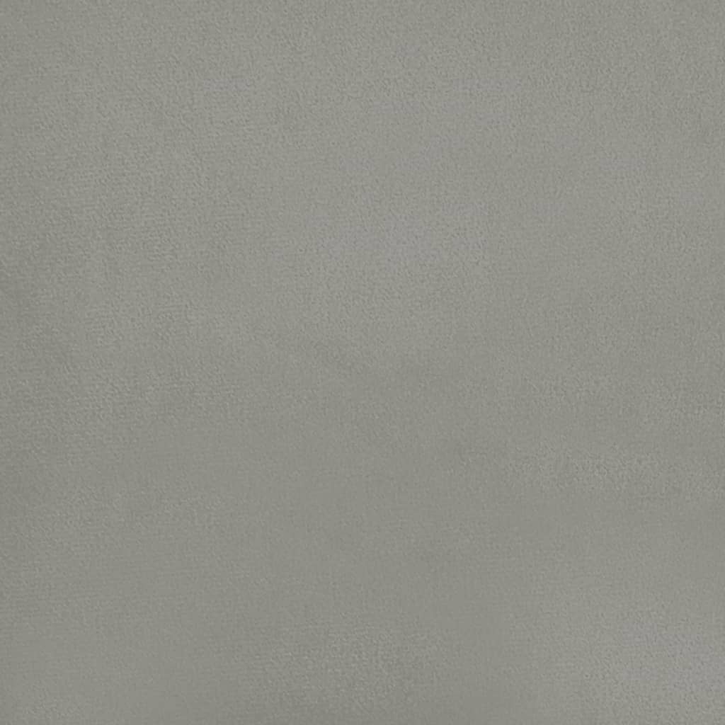 vidaXL Cabecero de terciopelo gris claro 103x23x78/88 cm