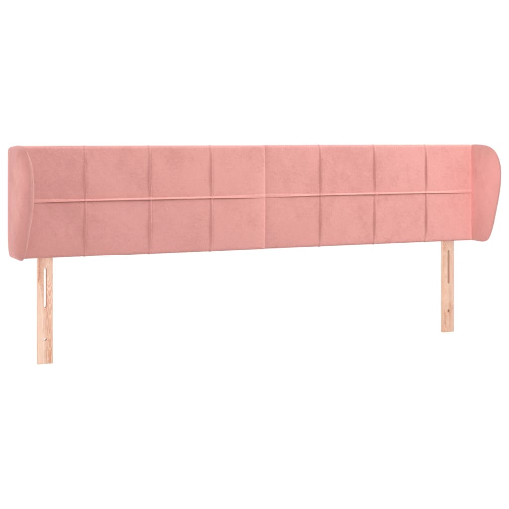 vidaXL Cabecero de terciopelo rosa 163x23x78/88 cm