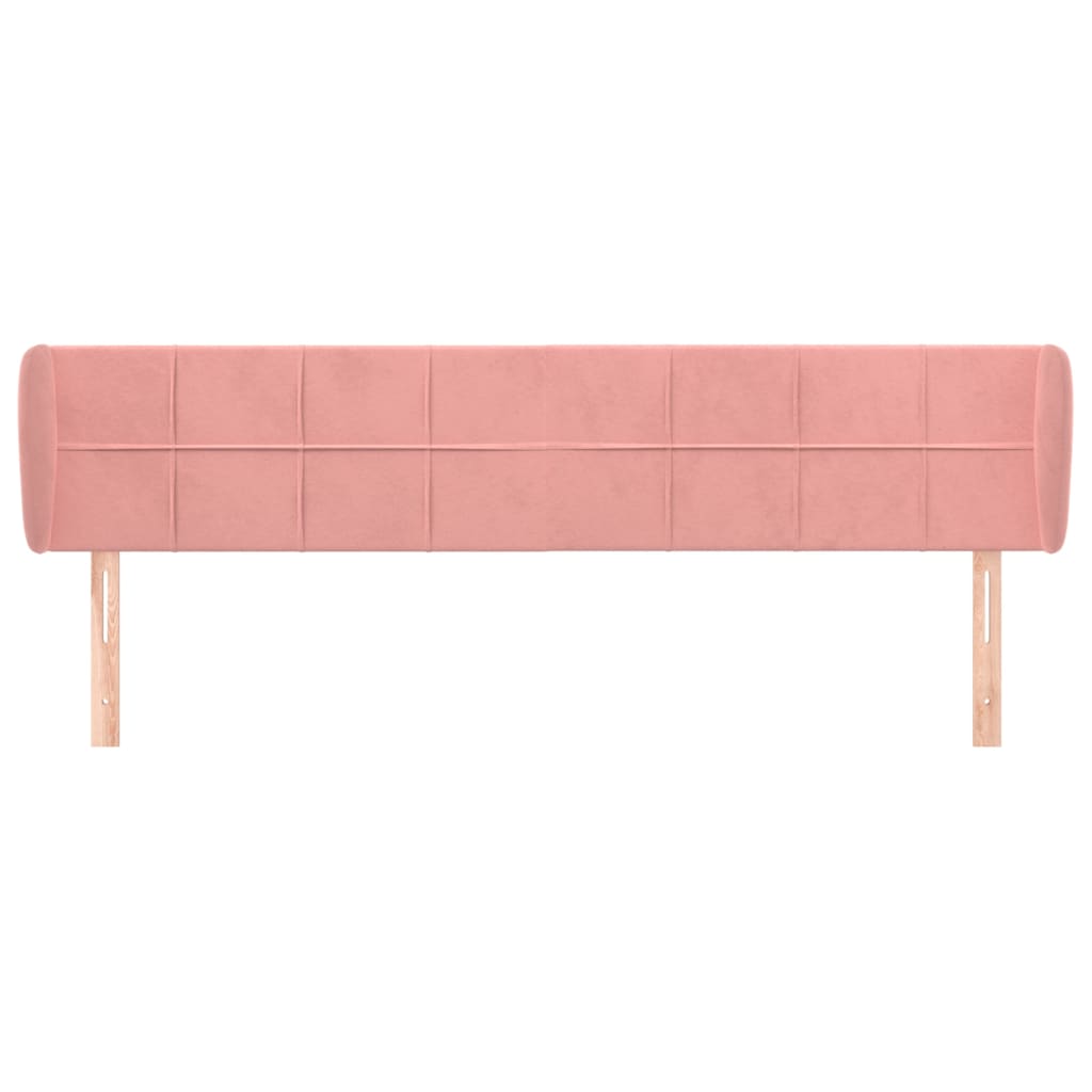 vidaXL Cabecero de terciopelo rosa 163x23x78/88 cm