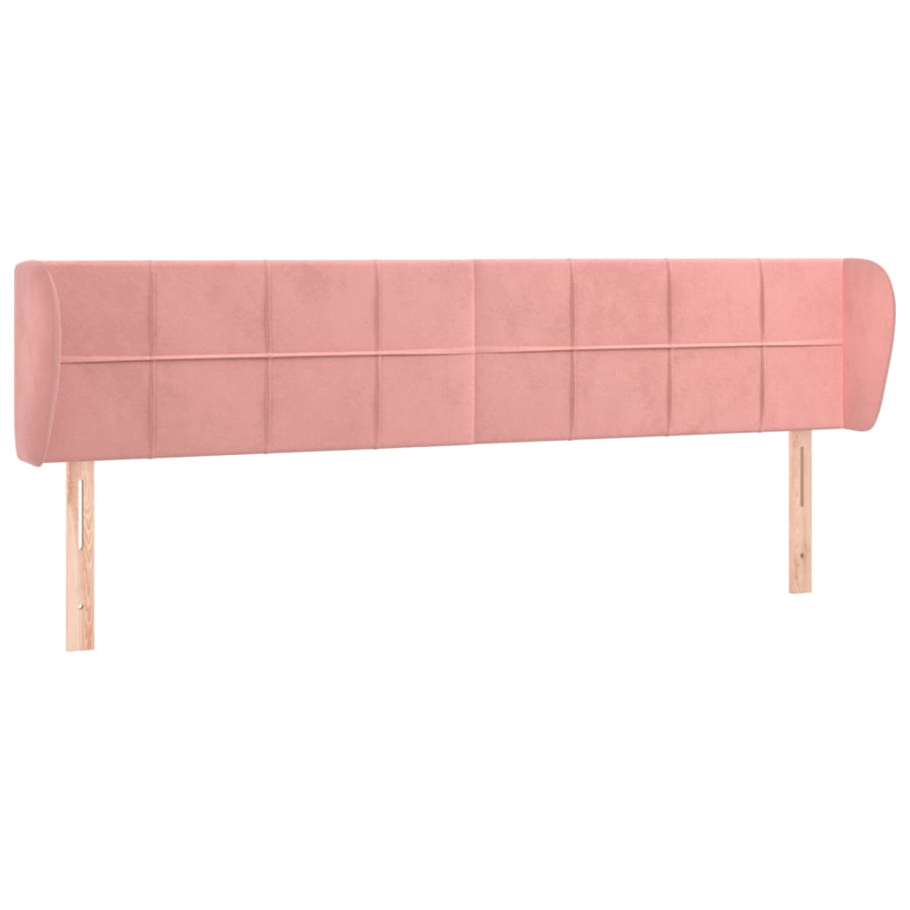 vidaXL Cabecero de terciopelo rosa 203x23x78/88 cm