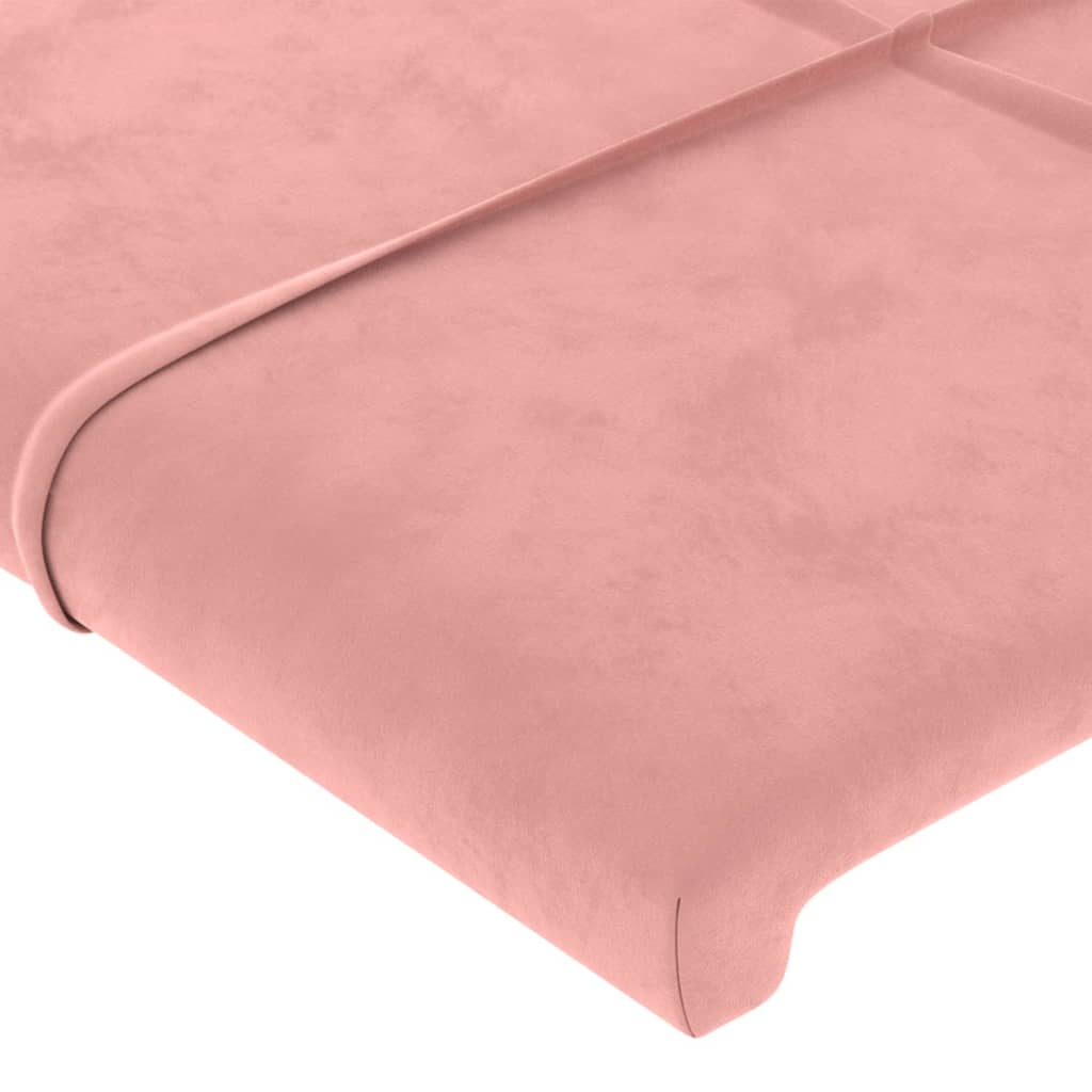 vidaXL Cabecero de terciopelo rosa 203x23x78/88 cm