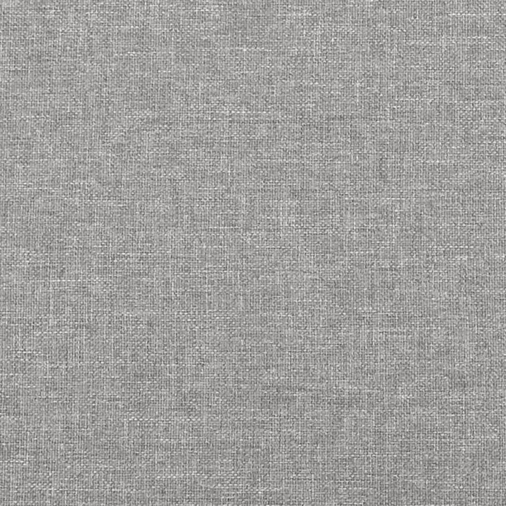 vidaXL Cabecero de tela gris claro 147x23x78/88 cm