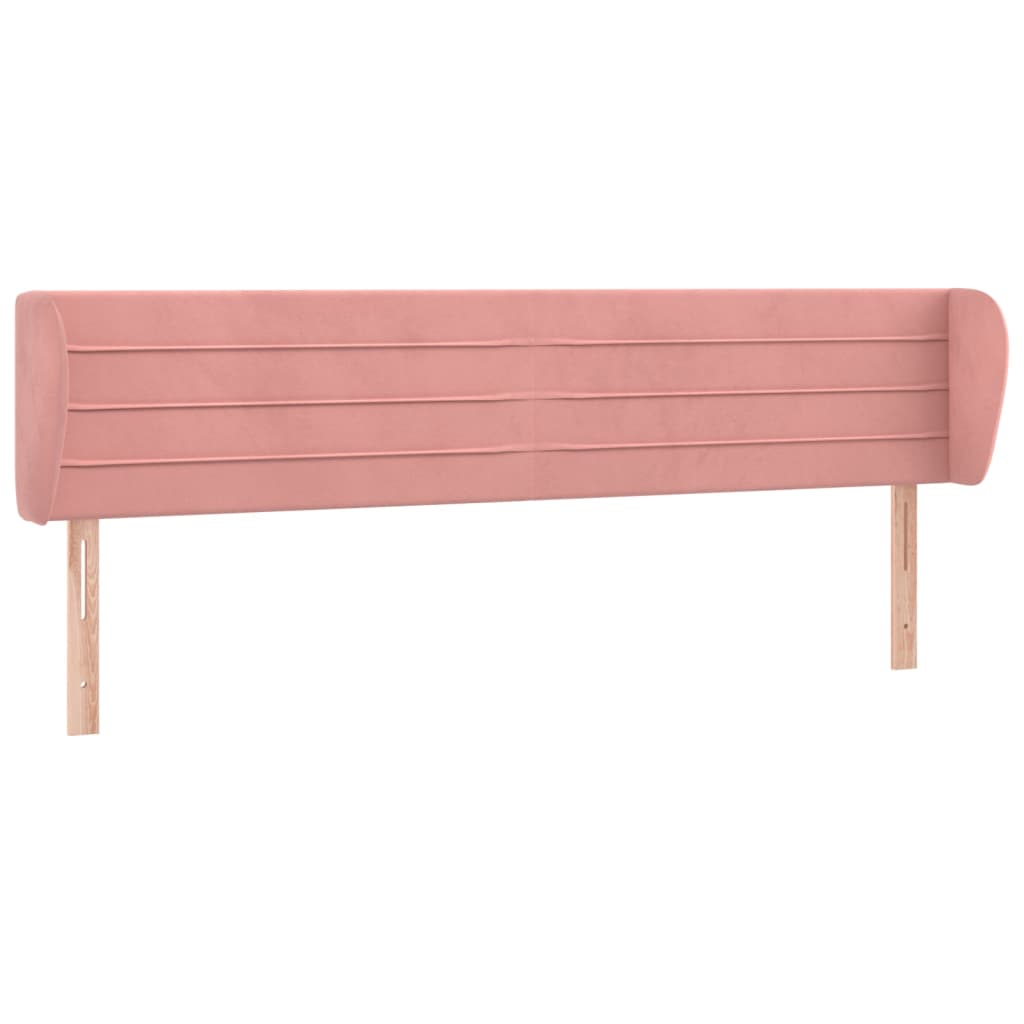 vidaXL Cabecero de terciopelo rosa 203x23x78/88 cm