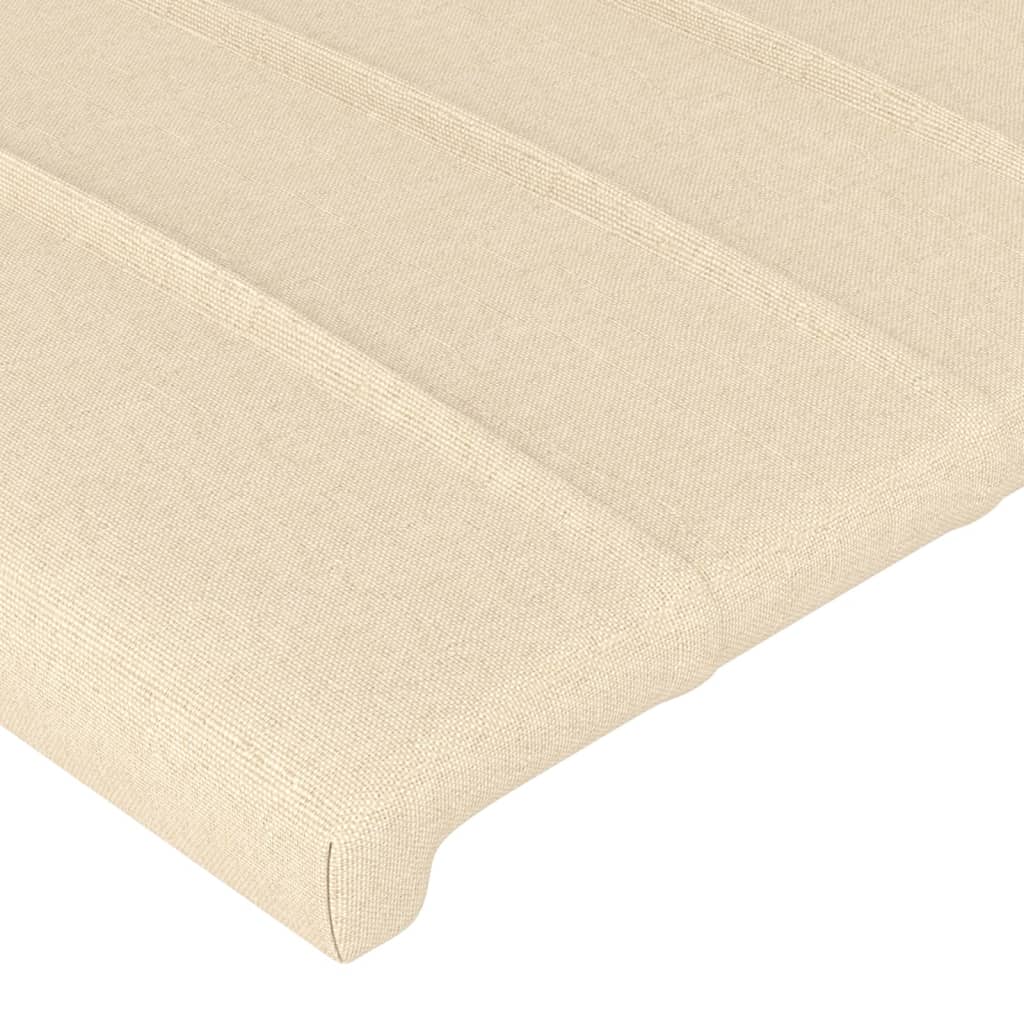 vidaXL Cabecero de tela color crema 93x23x78/88 cm