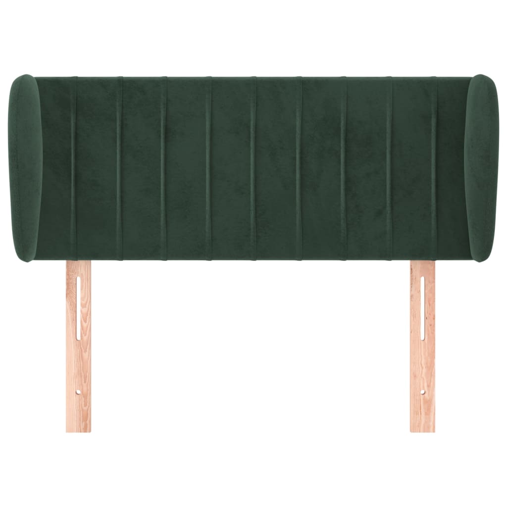 vidaXL Cabecero de terciopelo verde oscuro 83x23x78/88 cm