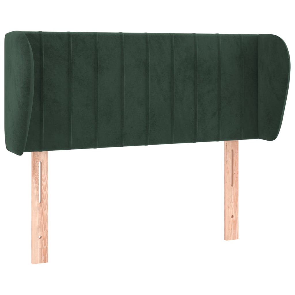 vidaXL Cabecero de terciopelo verde oscuro 103x23x78/88 cm