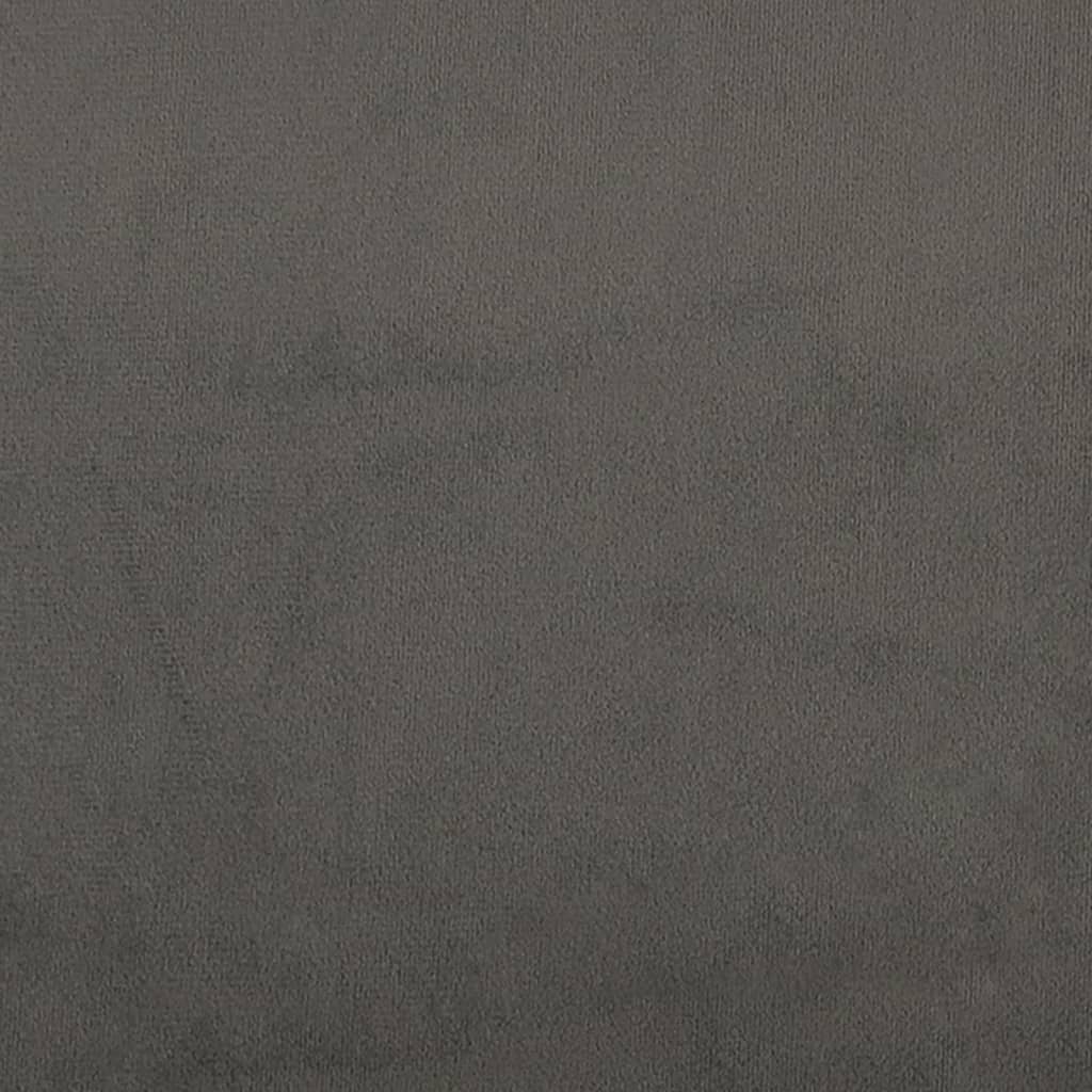 vidaXL Cabecero de terciopelo gris oscuro 147x23x78/88 cm