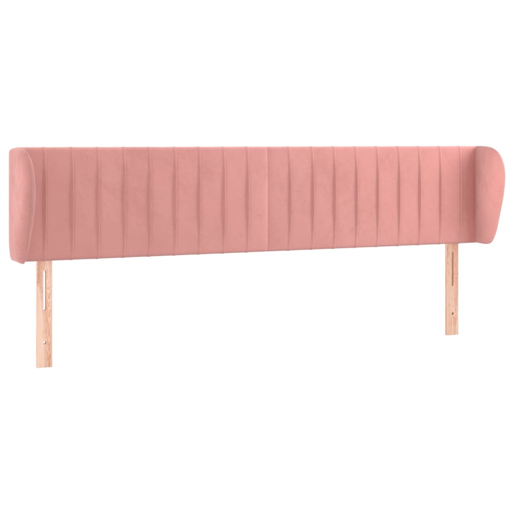 vidaXL Cabecero de terciopelo rosa 203x23x78/88 cm