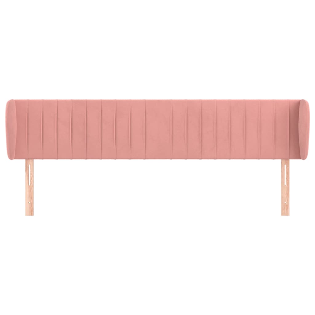 vidaXL Cabecero de terciopelo rosa 203x23x78/88 cm