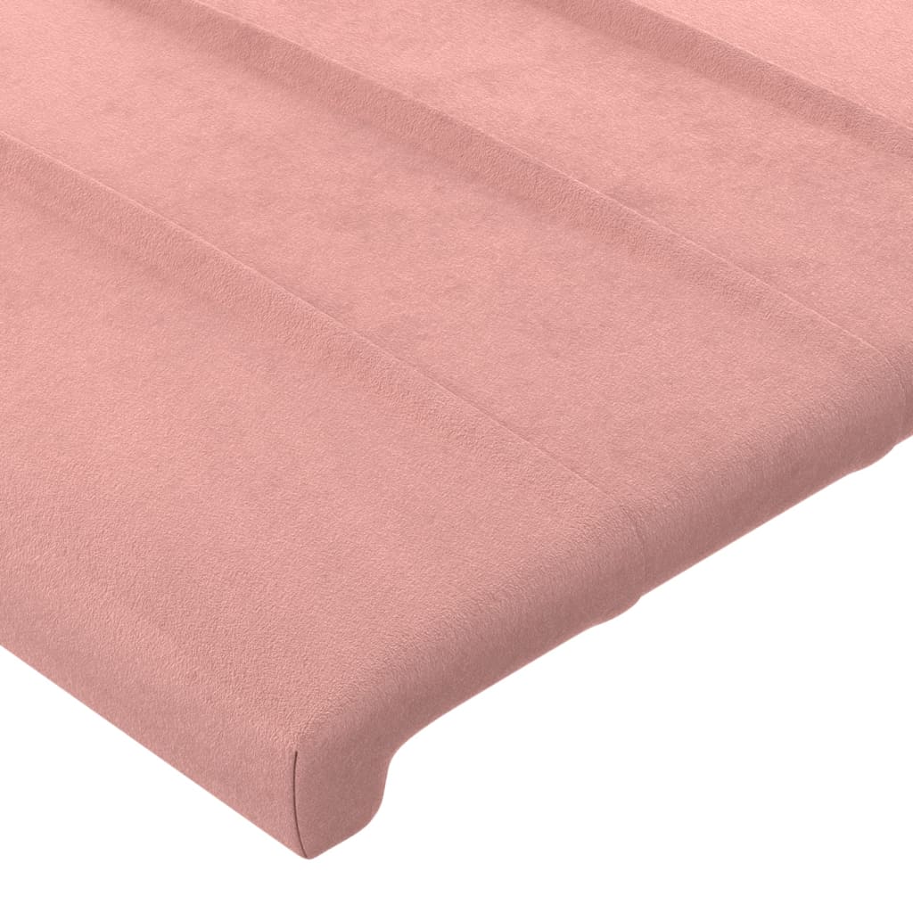 vidaXL Cabecero de terciopelo rosa 203x23x78/88 cm