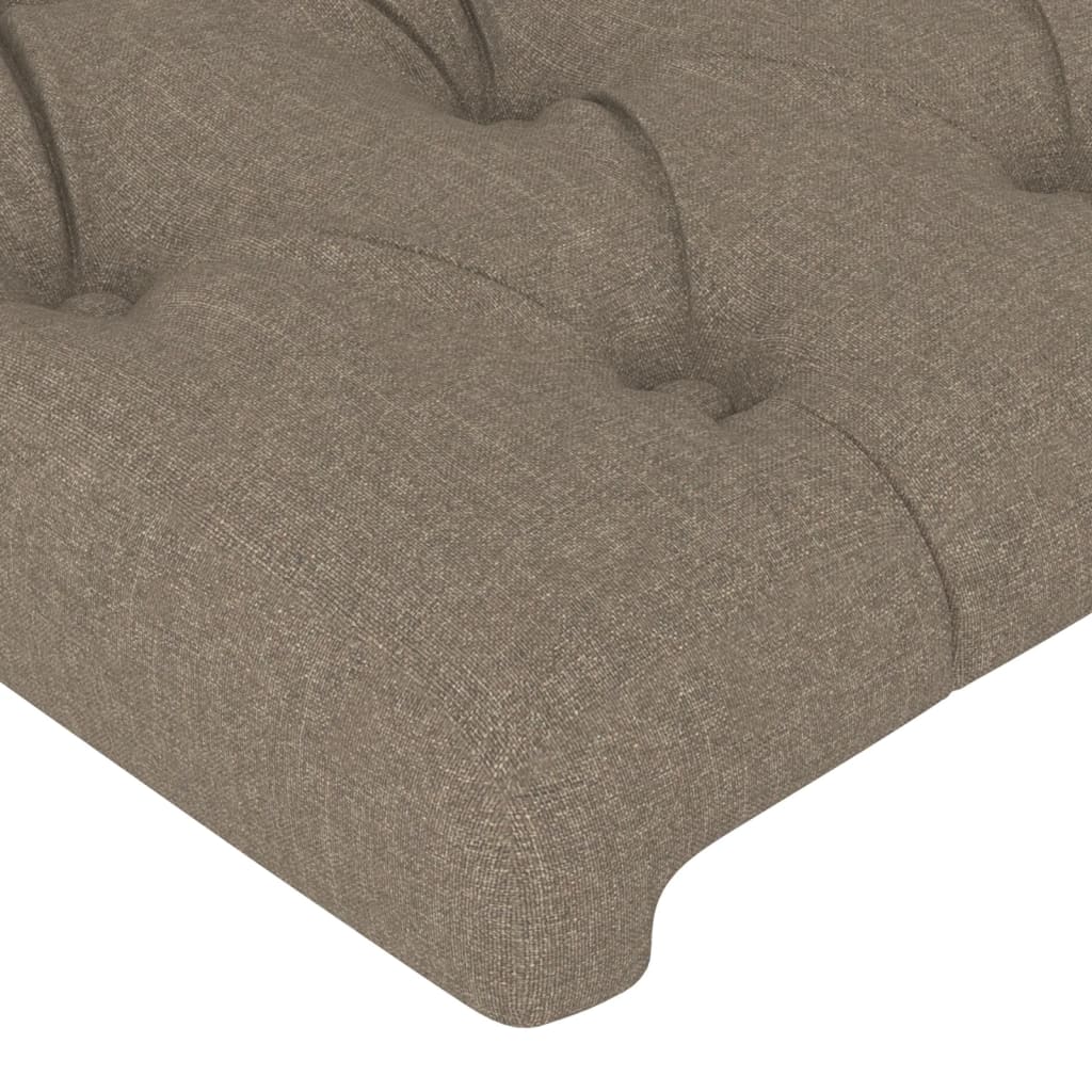 vidaXL Cabecero de tela gris taupe 183x23x78/88 cm