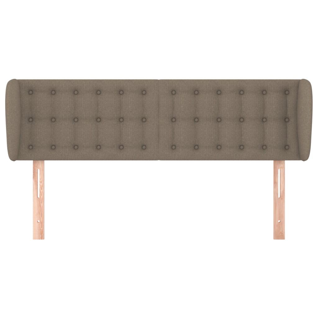 vidaXL Cabecero de tela gris taupe 147x23x78/88 cm