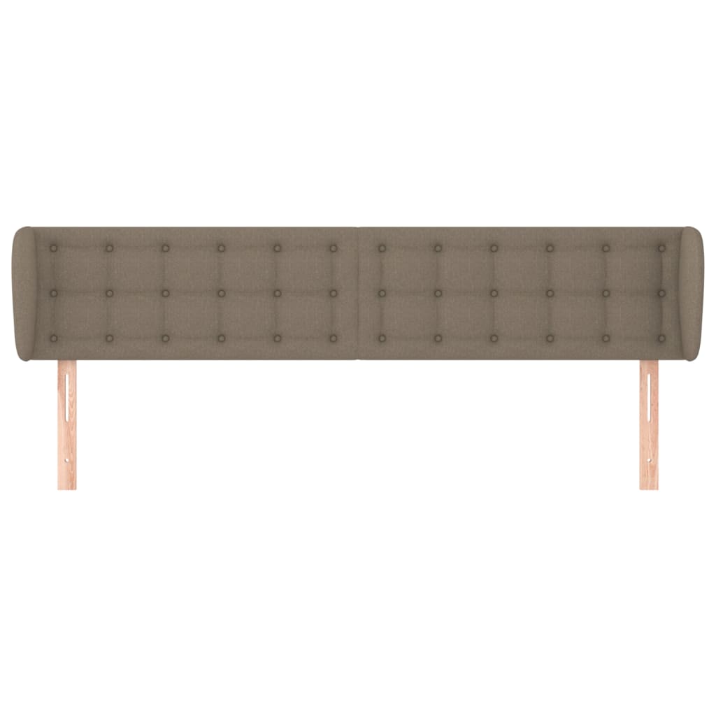 vidaXL Cabecero de tela gris taupe 203x23x78/88 cm