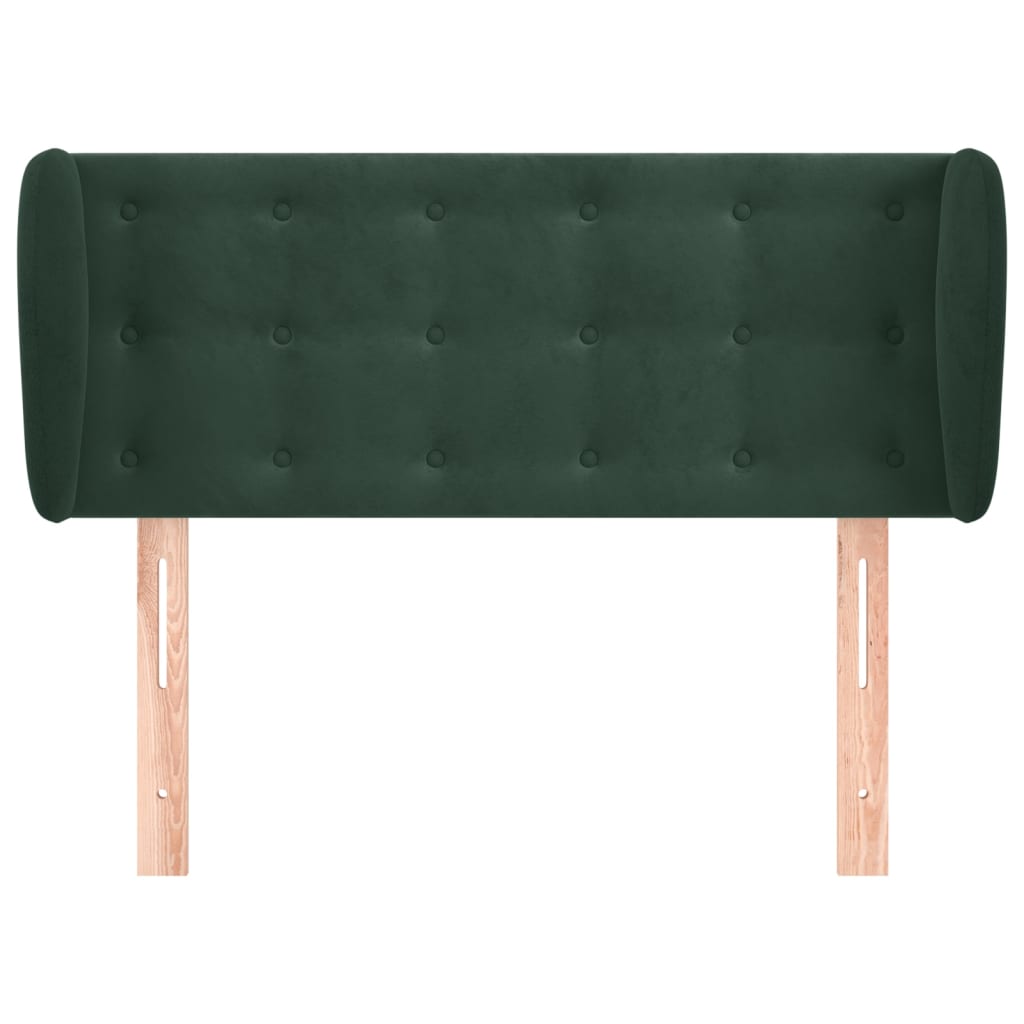 vidaXL Cabecero de terciopelo verde oscuro 83x23x78/88 cm