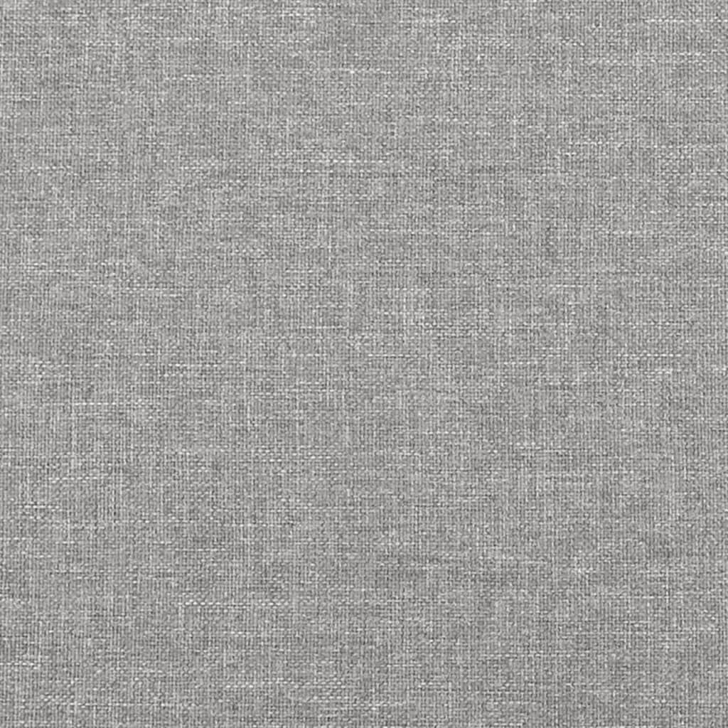 vidaXL Cabecero con orejas de tela gris claro 103x23x118/128 cm