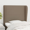 vidaXL Cabecero con orejas de tela gris taupe 103x23x118/128 cm