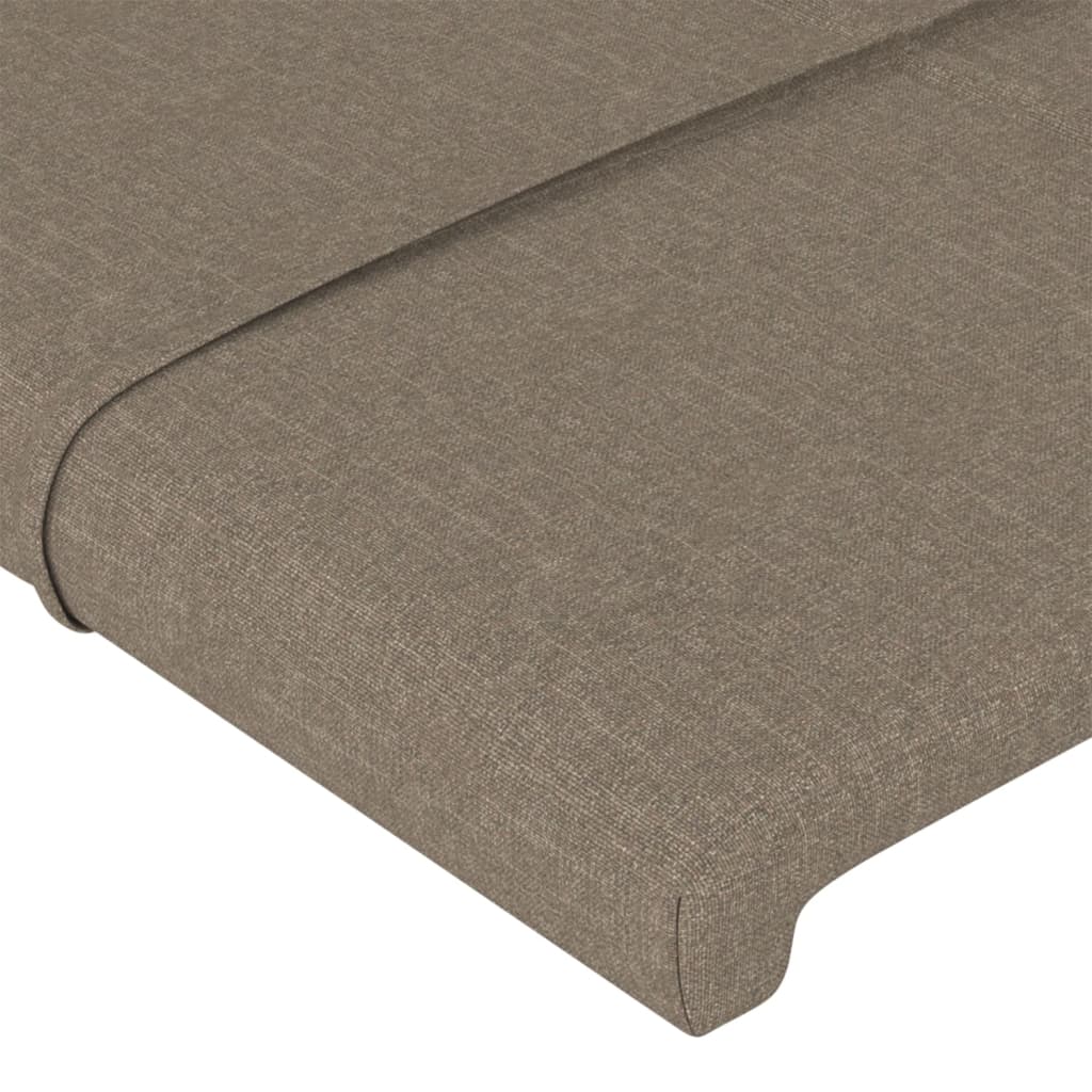 vidaXL Cabecero con orejas de tela gris taupe 93x23x118/128 cm