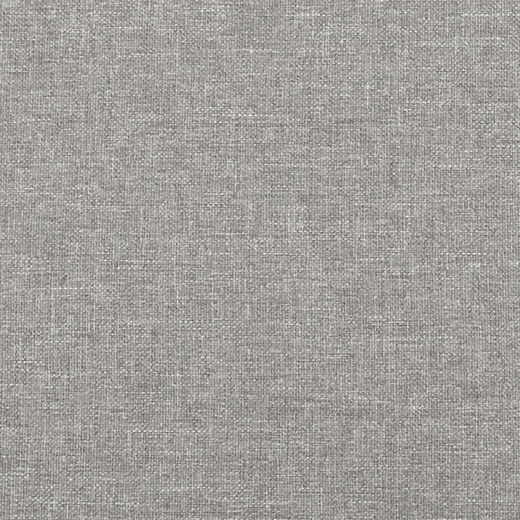 vidaXL Cabecero con orejas de tela gris claro 103x23x118/128 cm