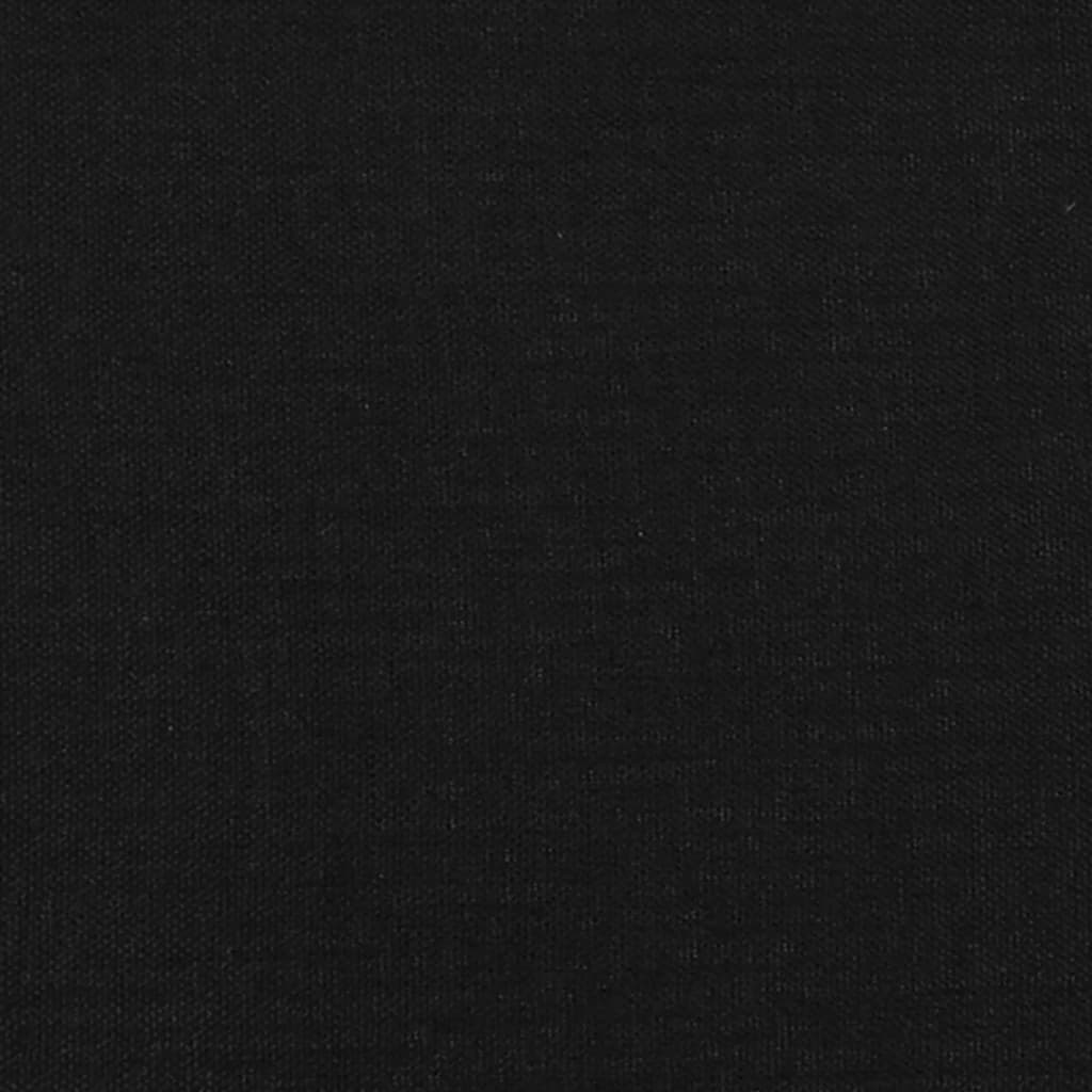 vidaXL Cabecero con orejas de tela negro 203x23x118/128 cm