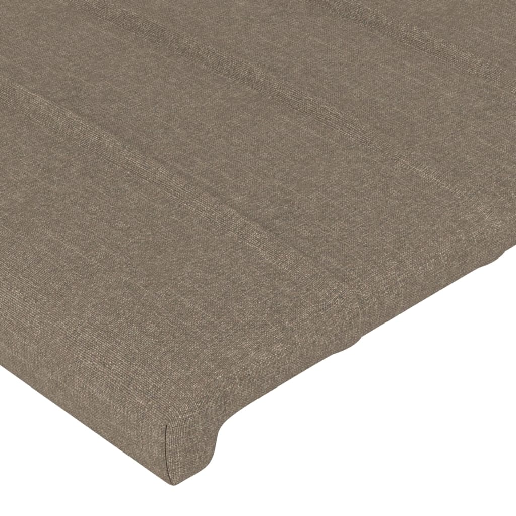 vidaXL Cabecero con orejas de tela gris taupe 83x23x118/128 cm