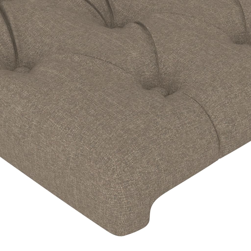 vidaXL Cabecero con orejas de tela gris taupe 103x23x118/128 cm