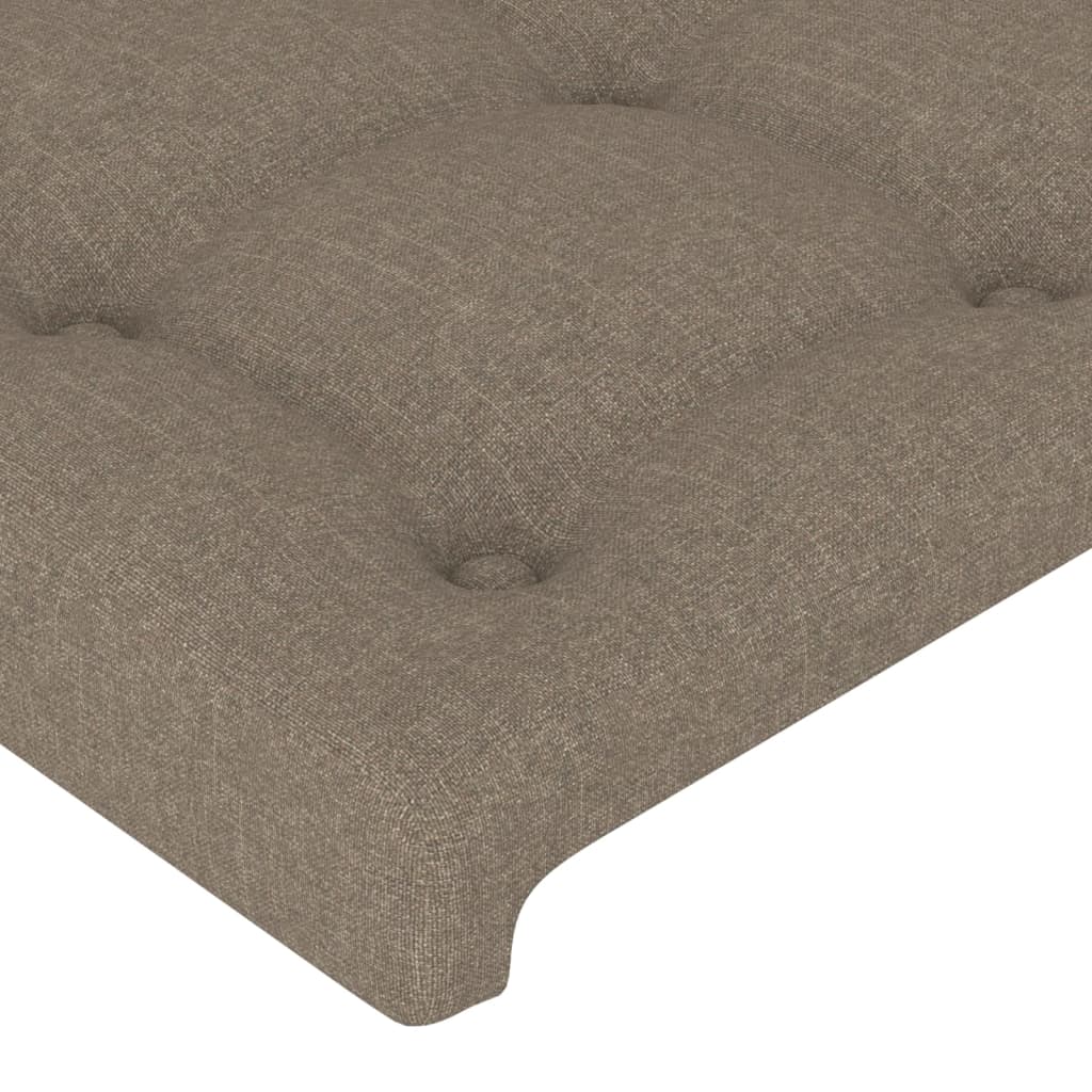 vidaXL Cabecero con orejas de tela gris taupe 83x23x118/128 cm