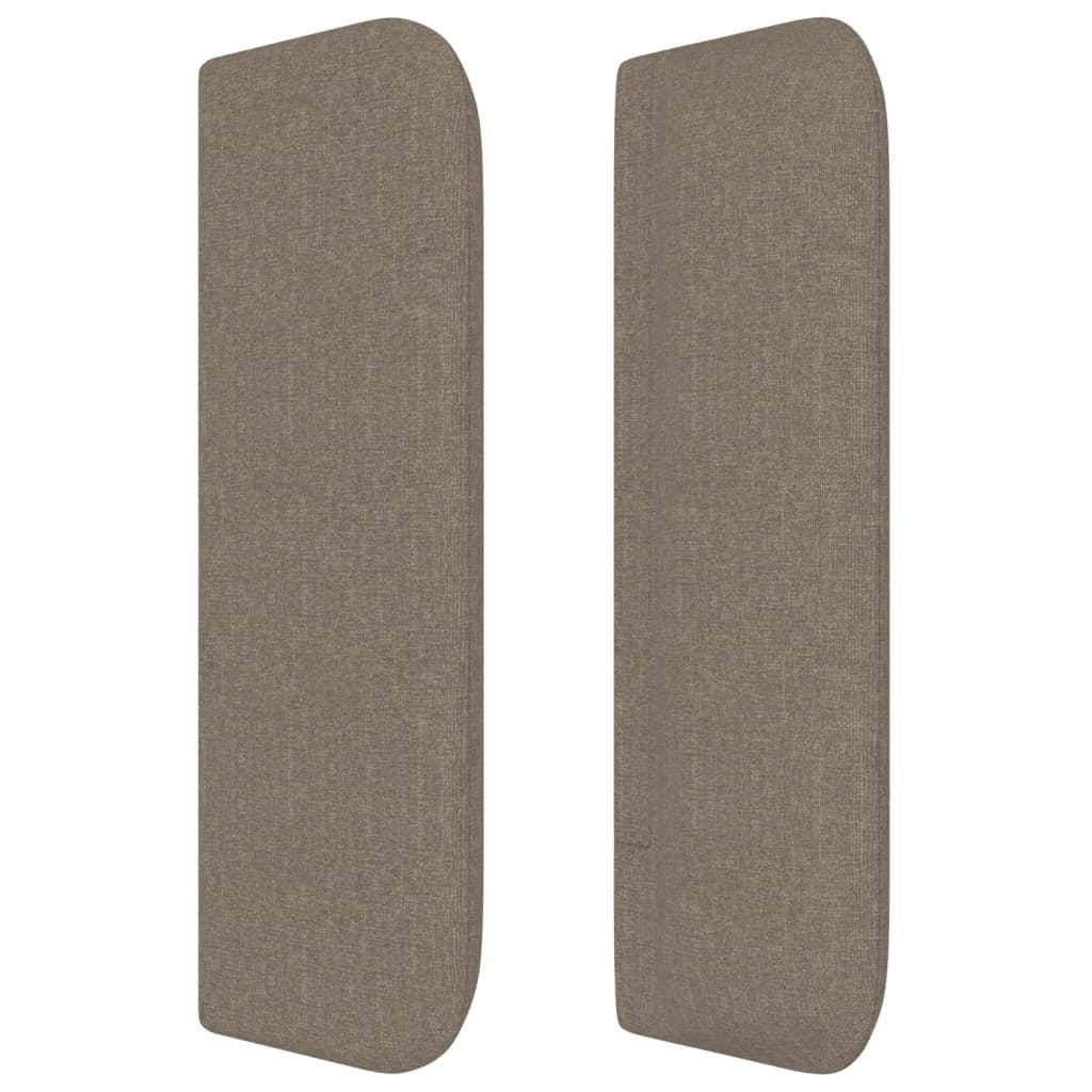 vidaXL Cabecero de tela gris taupe 83x16x78/88 cm