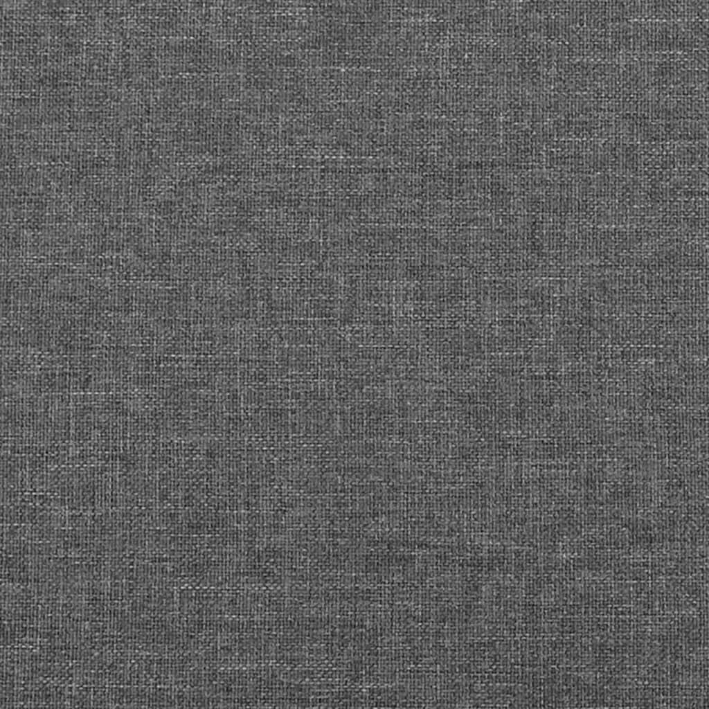 vidaXL Cabecero de tela gris oscuro 147x16x78/88 cm