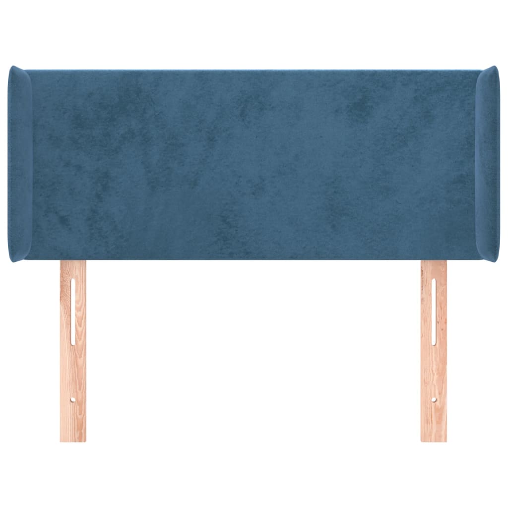 vidaXL Cabecero de terciopelo azul oscuro 83x16x78/88 cm