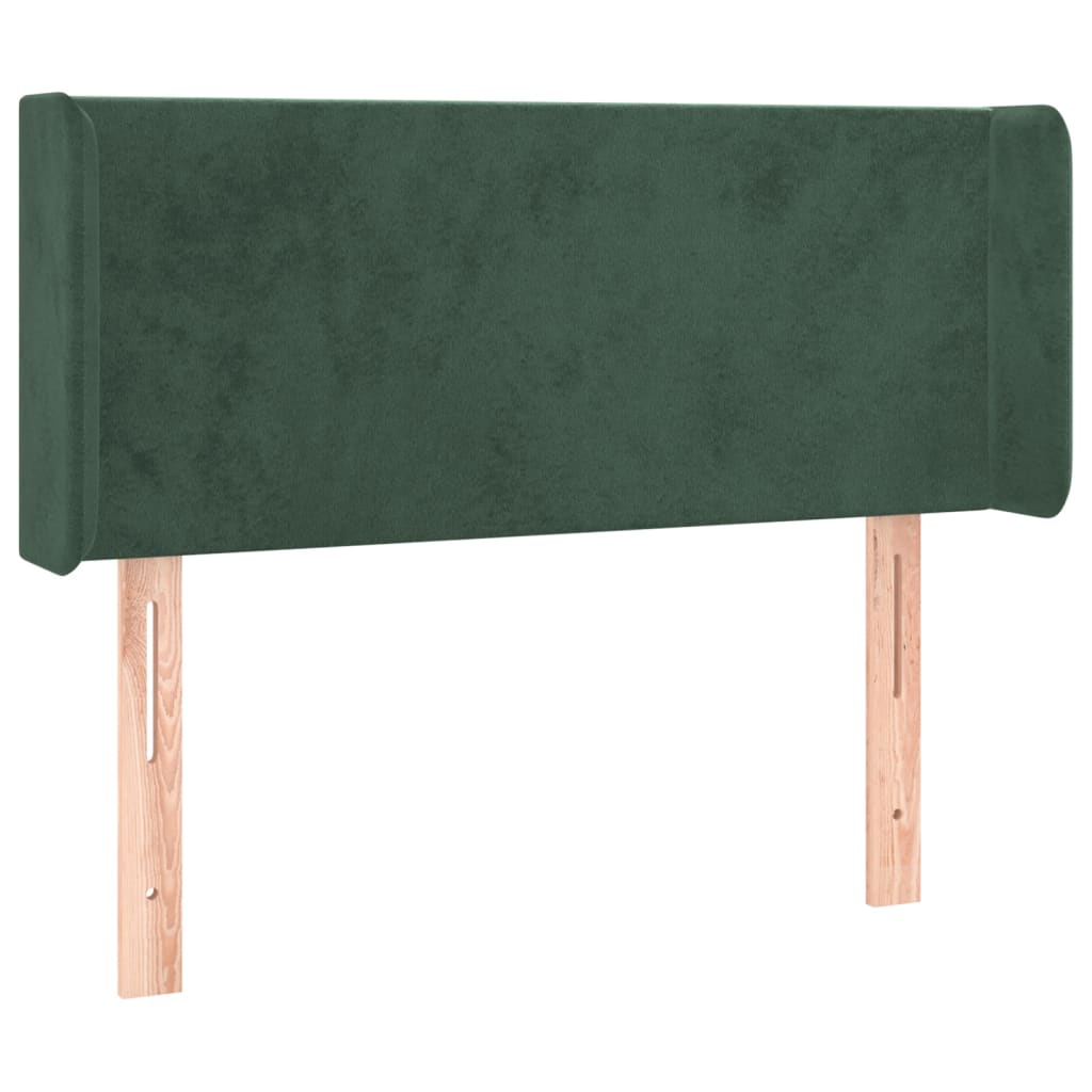 vidaXL Cabecero de terciopelo verde oscuro 93x16x78/88 cm