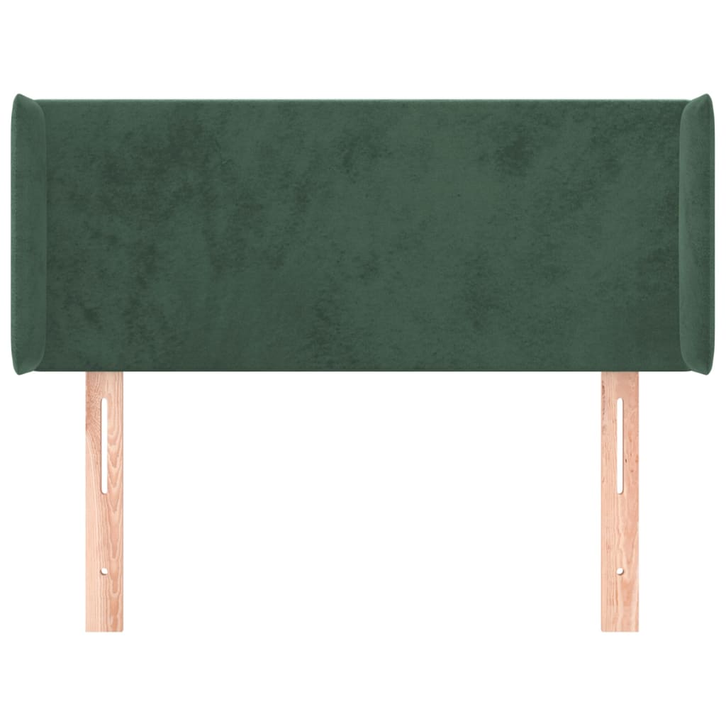 vidaXL Cabecero de terciopelo verde oscuro 93x16x78/88 cm