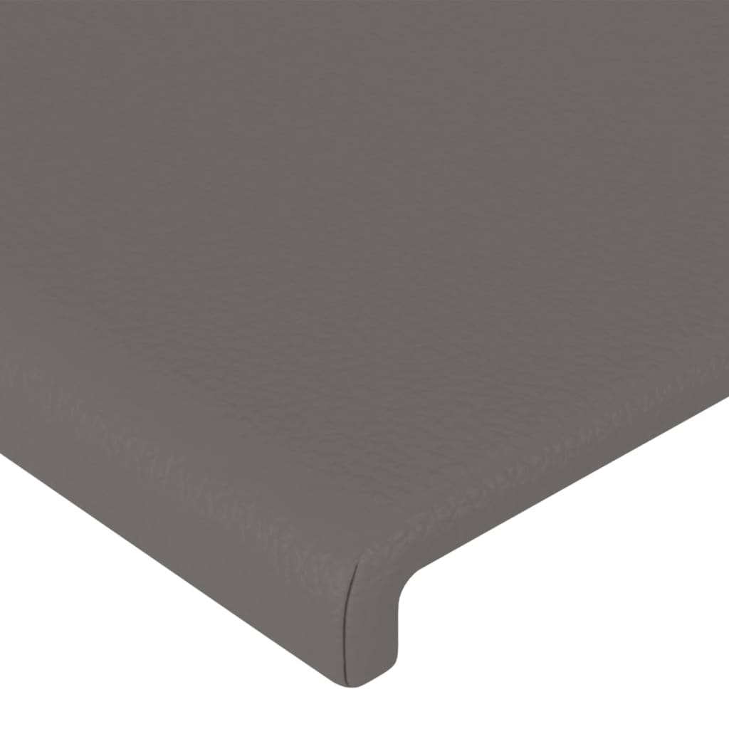 vidaXL Cabecero de cuero sintético gris 93x16x78/88 cm