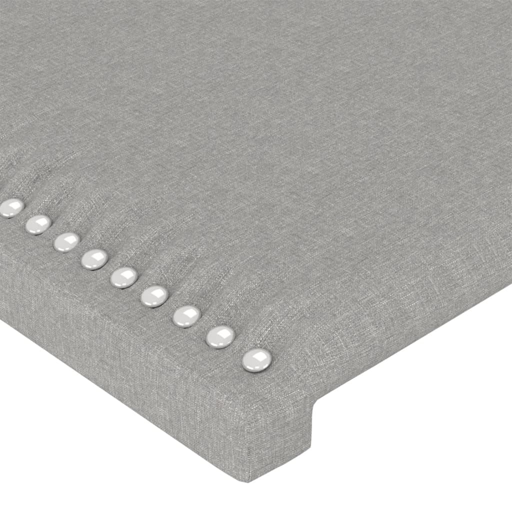 vidaXL Cabecero de tela gris claro 103x16x78/88 cm