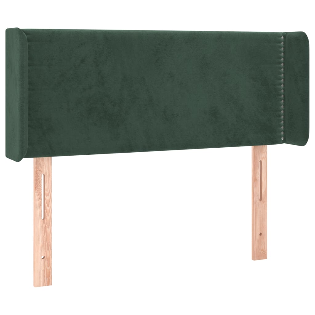 vidaXL Cabecero de terciopelo verde oscuro 83x16x78/88 cm