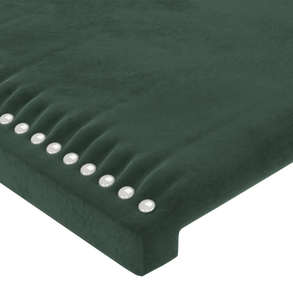 vidaXL Cabecero de terciopelo verde oscuro 163x16x78/88 cm