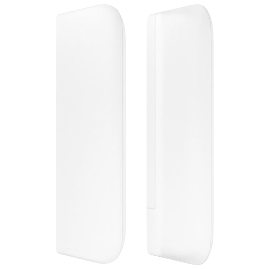 vidaXL Cabecero de cuero sintético blanco 203x16x78/88 cm