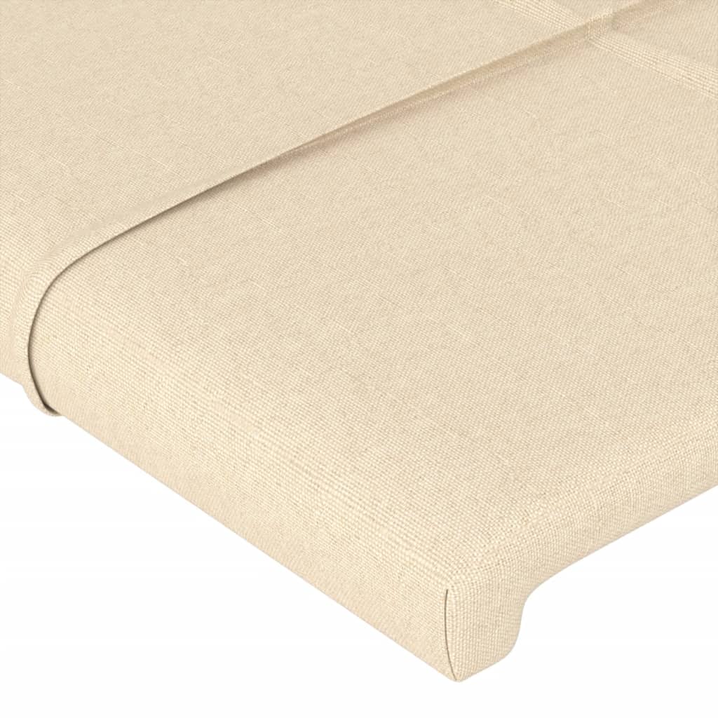 vidaXL Cabecero de tela color crema 83x16x78/88 cm