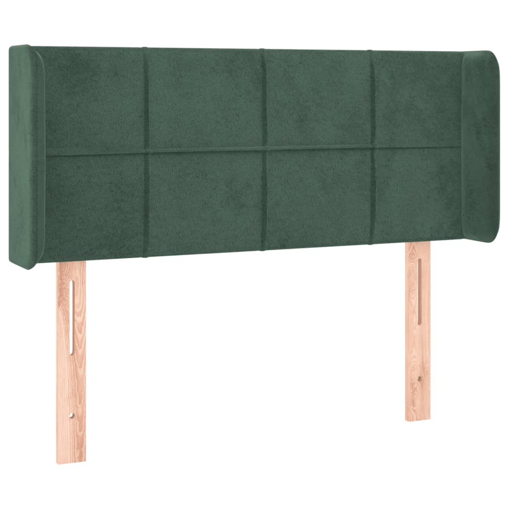 vidaXL Cabecero de terciopelo verde oscuro 103x16x78/88 cm