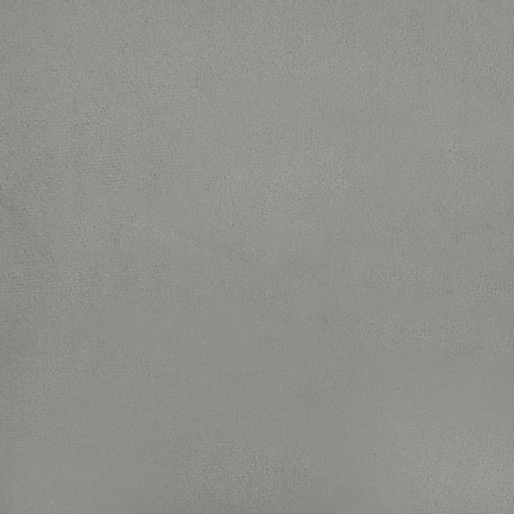 vidaXL Cabecero de terciopelo gris claro 163x16x78/88 cm