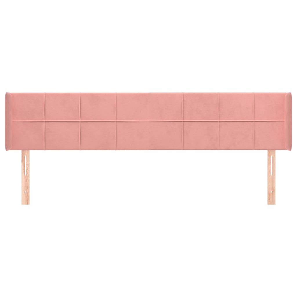 vidaXL Cabecero de terciopelo rosa 163x16x78/88 cm