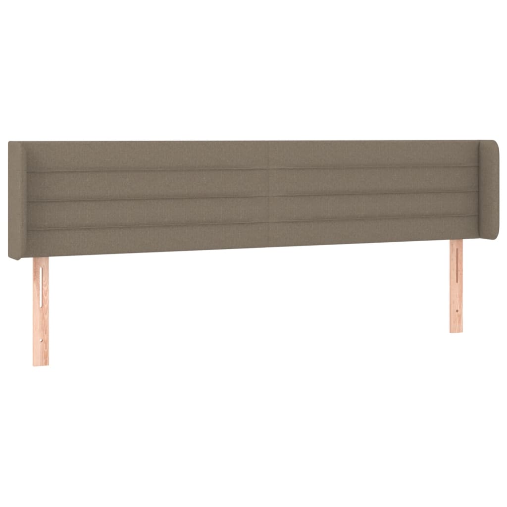 vidaXL Cabecero de tela gris taupe 183x16x78/88 cm