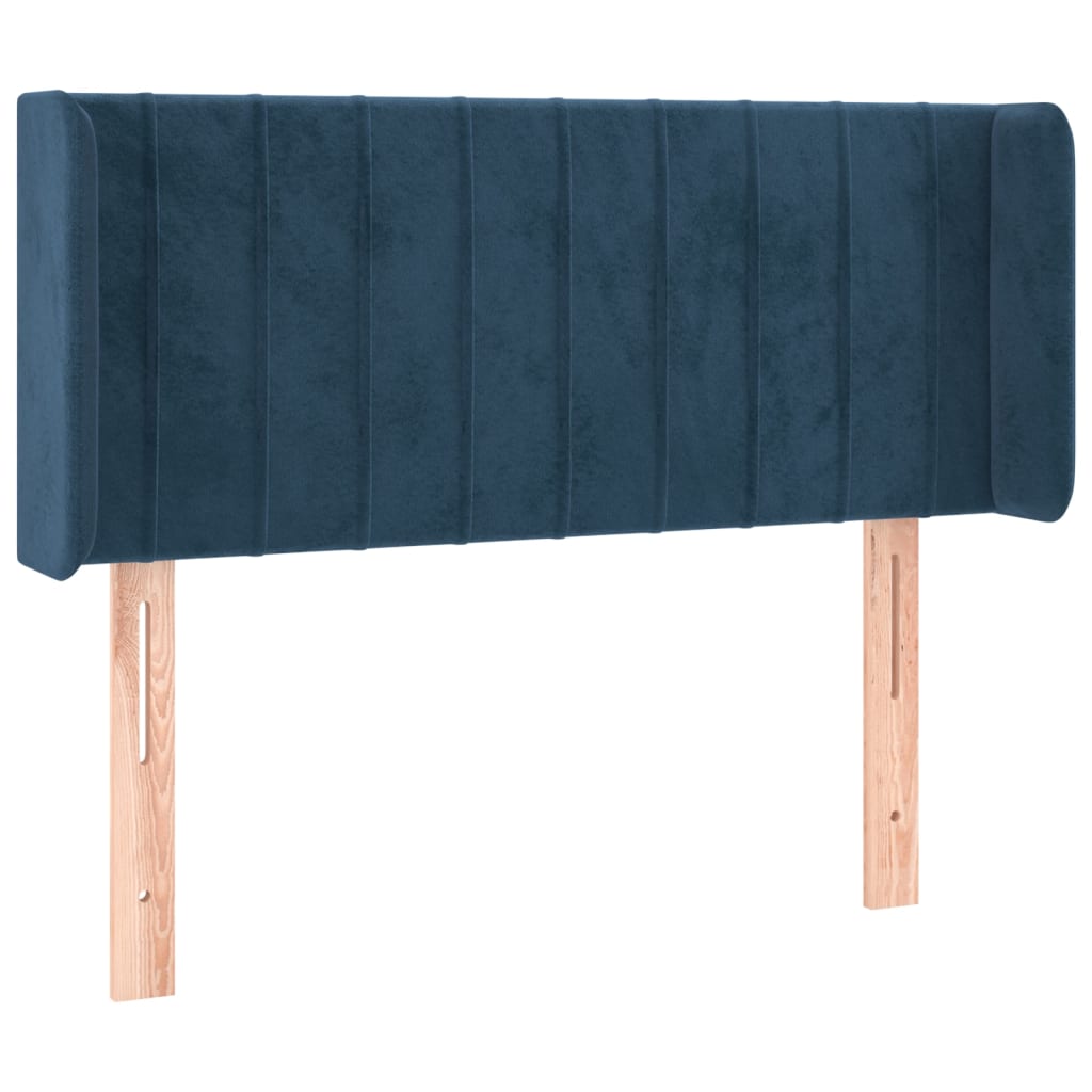 vidaXL Cabecero de terciopelo azul oscuro 83x16x78/88 cm