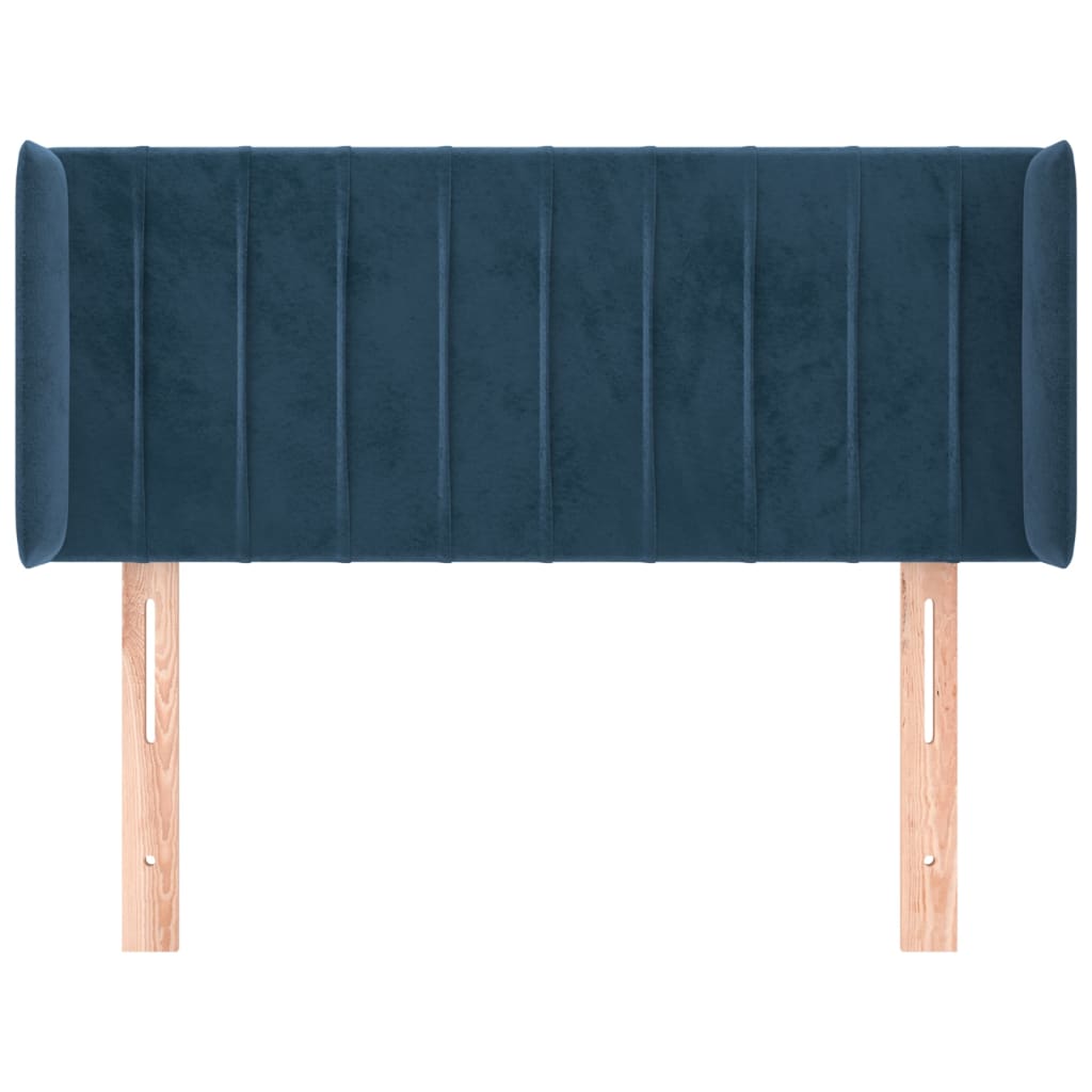 vidaXL Cabecero de terciopelo azul oscuro 83x16x78/88 cm