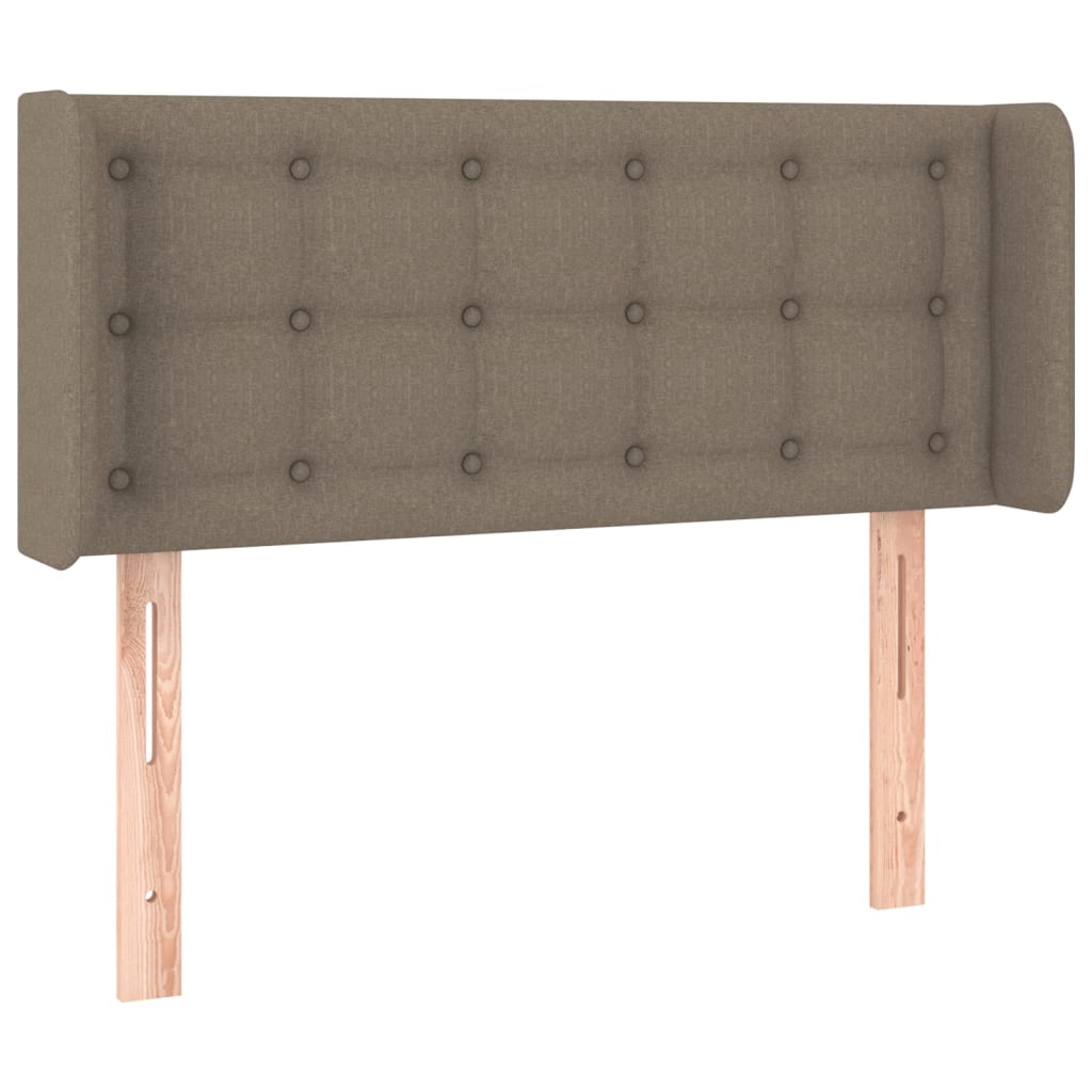 vidaXL Cabecero de tela gris taupe 103x16x78/88 cm