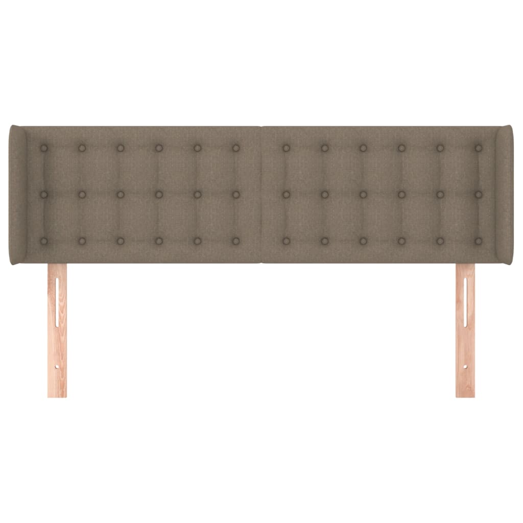 vidaXL Cabecero de tela gris taupe 147x16x78/88 cm