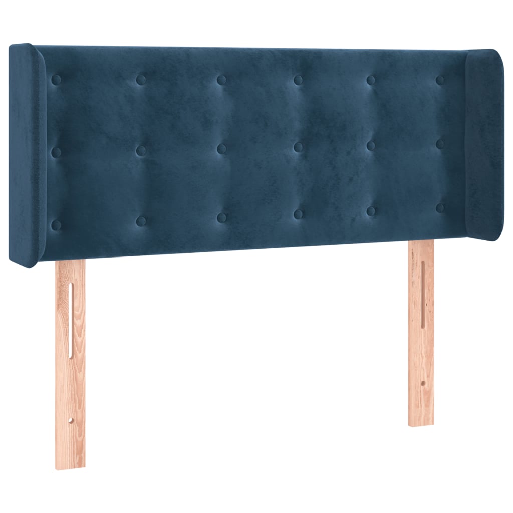 vidaXL Cabecero de terciopelo azul oscuro 83x16x78/88 cm