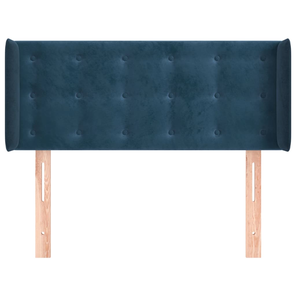 vidaXL Cabecero de terciopelo azul oscuro 83x16x78/88 cm